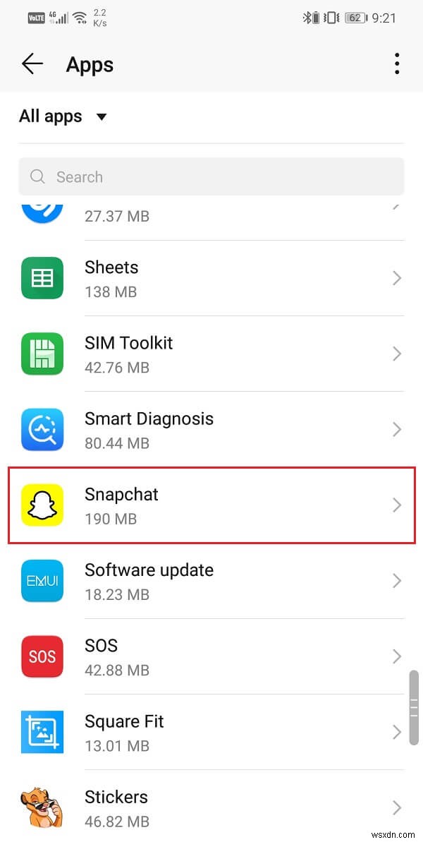 Android での Snapchat の遅延またはクラッシュの問題を修正