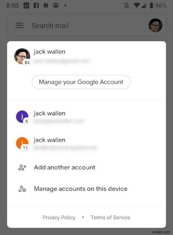 Android で Gmail がメールを受信しない問題を修正