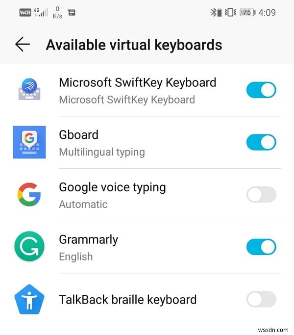 Android Phone のデフォルト キーボードを変更する方法