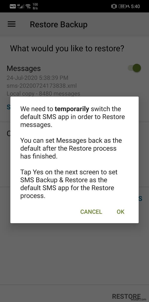 Android でテキスト メッセージをバックアップおよび復元する方法