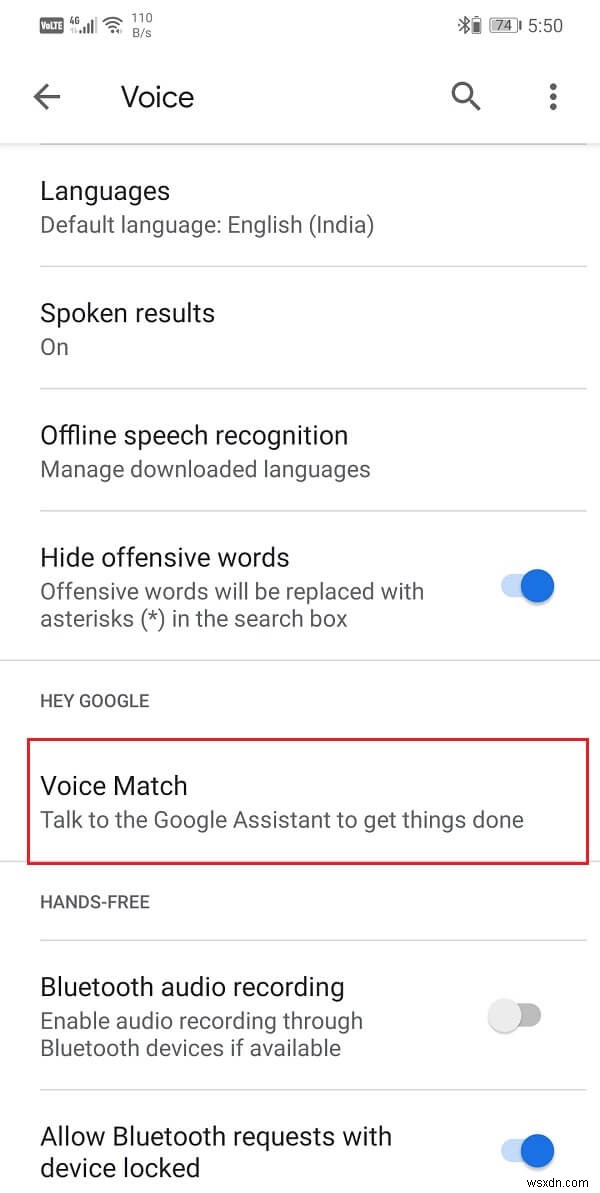 Android Phone で OK Google をオンにする方法