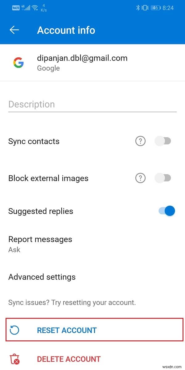 Android で Outlook が同期しない問題を修正