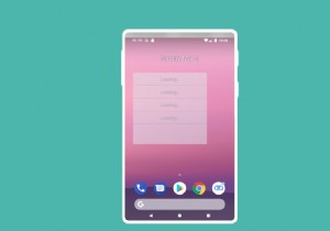 Android でウィジェットをロードする際の問題を修正