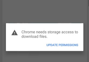 Android での Chrome Needs Storage Access エラーの修正