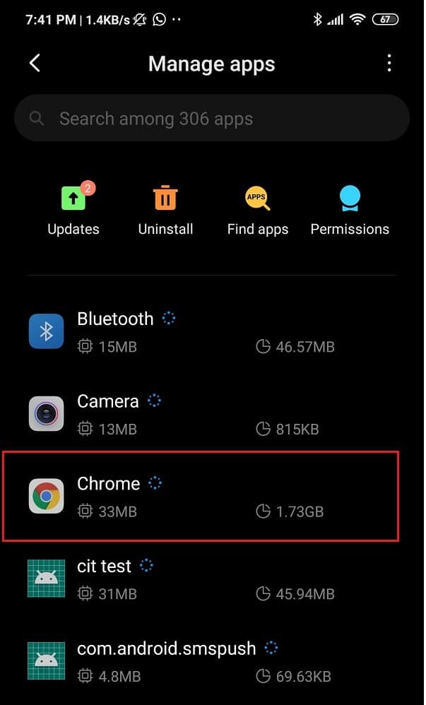 Android での Chrome Needs Storage Access エラーの修正