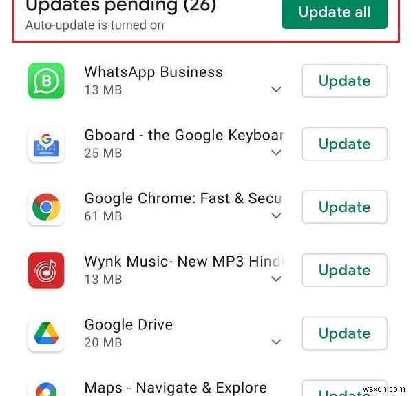 すべての Android アプリを一度に自動的に更新する方法