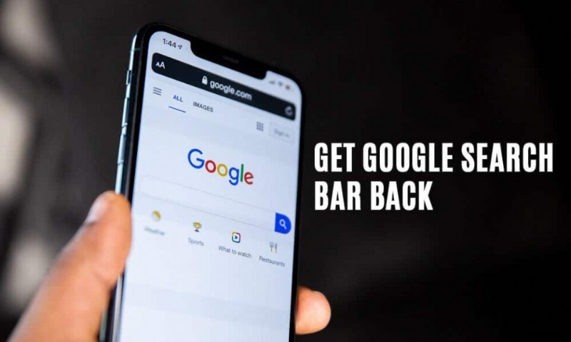 Android ホーム画面に Google 検索バーを戻す方法