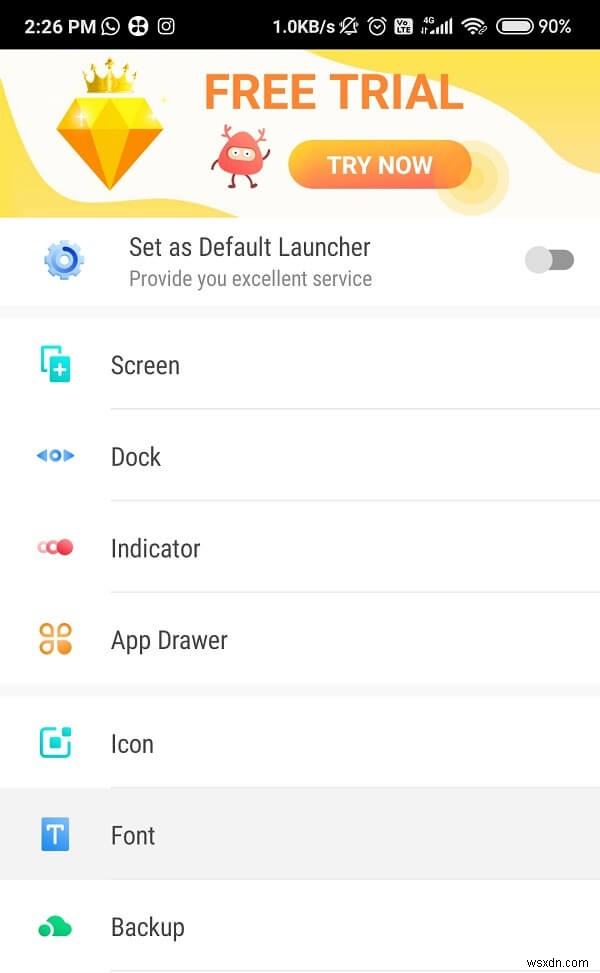 Android Phone でフォントを変更する方法 (ルート化なし)