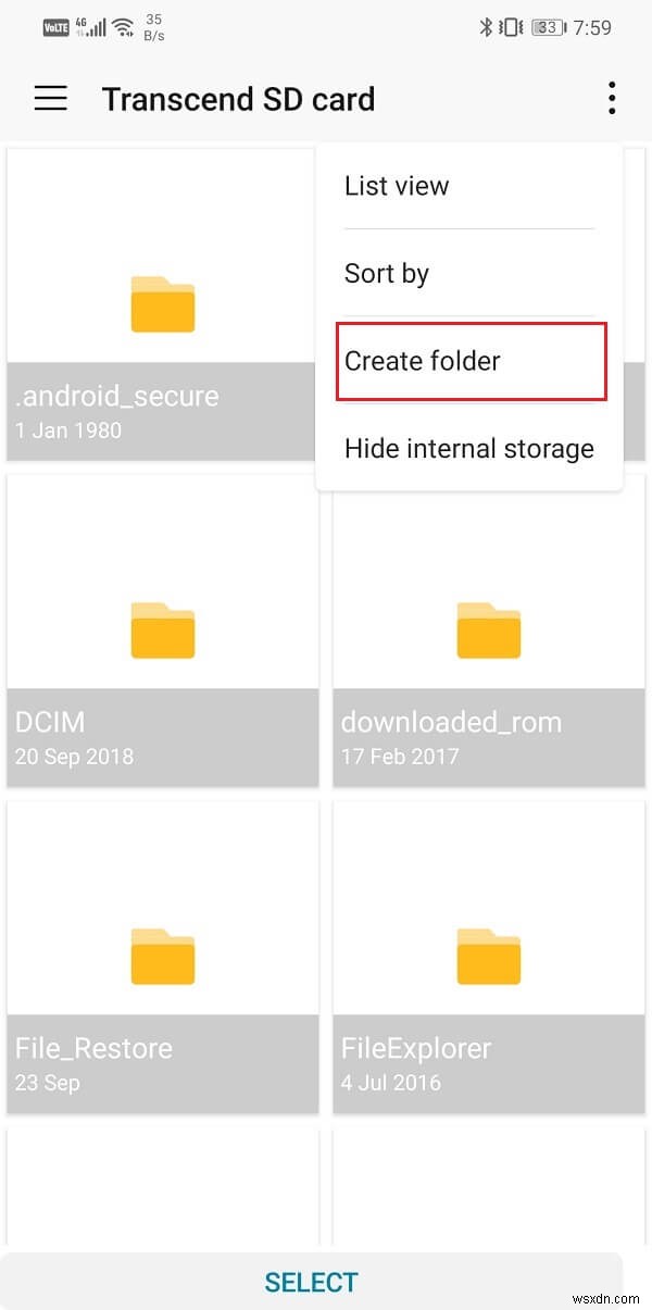 Android 携帯の SD カードに写真を保存する方法