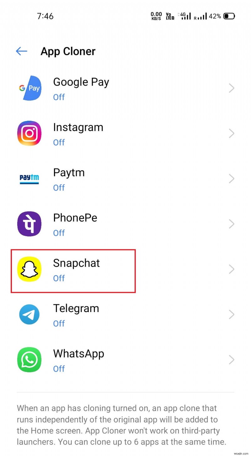 1 台の Android フォンで 2 つの Snapchat アカウントを実行する方法