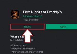 Google Play ストアでの購入の払い戻しを受ける方法