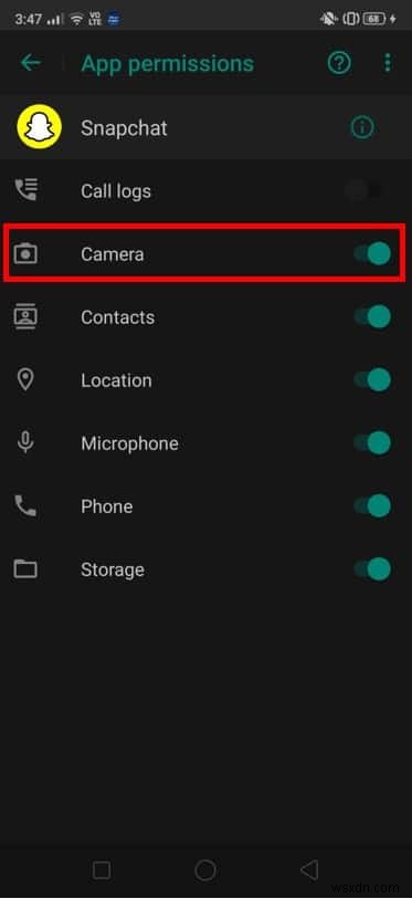 Snapchat カメラが機能しない問題を修正 (ブラック スクリーンの問題)