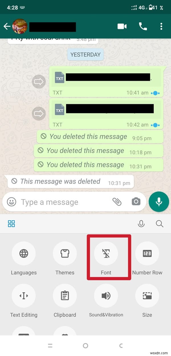 WhatsApp でフォント スタイルを変更する方法