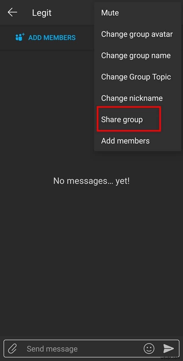 GroupMe でメンバーを追加できない問題を修正する方法
