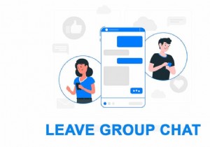 Facebook Messenger でグループ チャットを退出する方法