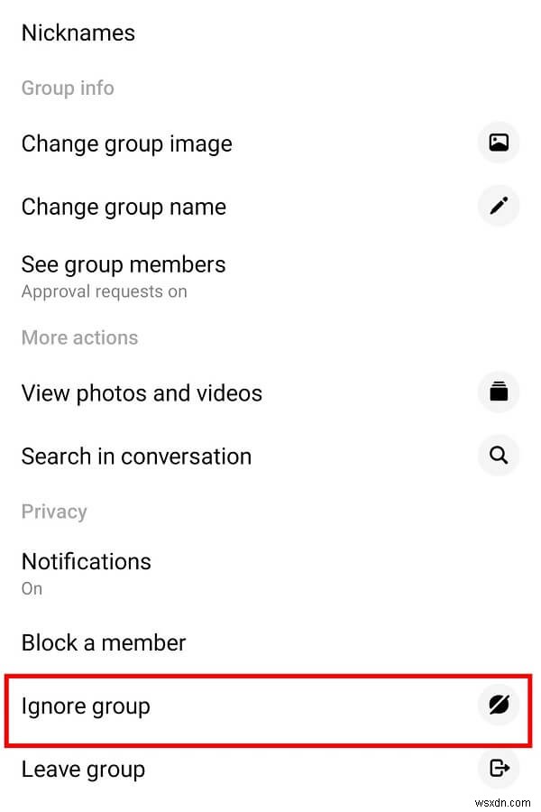 Facebook Messenger でグループ チャットを退出する方法