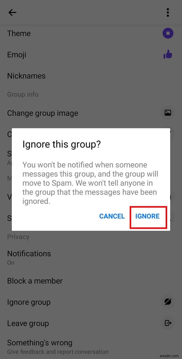 Facebook Messenger でグループ チャットを退出する方法