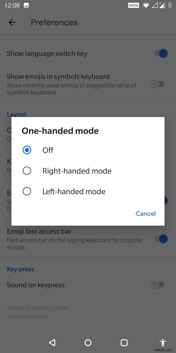 Android Phone でキーボードのサイズを変更する方法