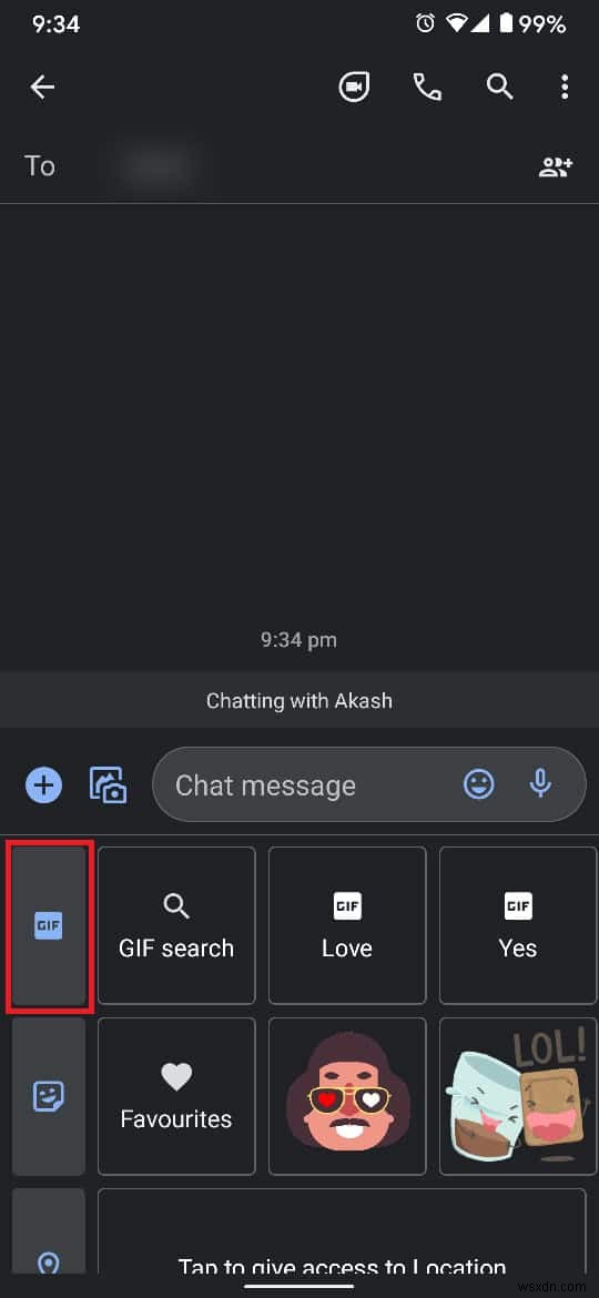 Android で GIF を送信する方法