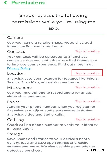 Snapchat がストーリーを読み込まない問題を修正