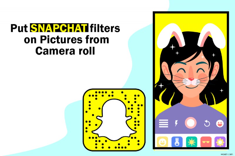 カメラ ロールの写真に Snapchat フィルタを適用する方法