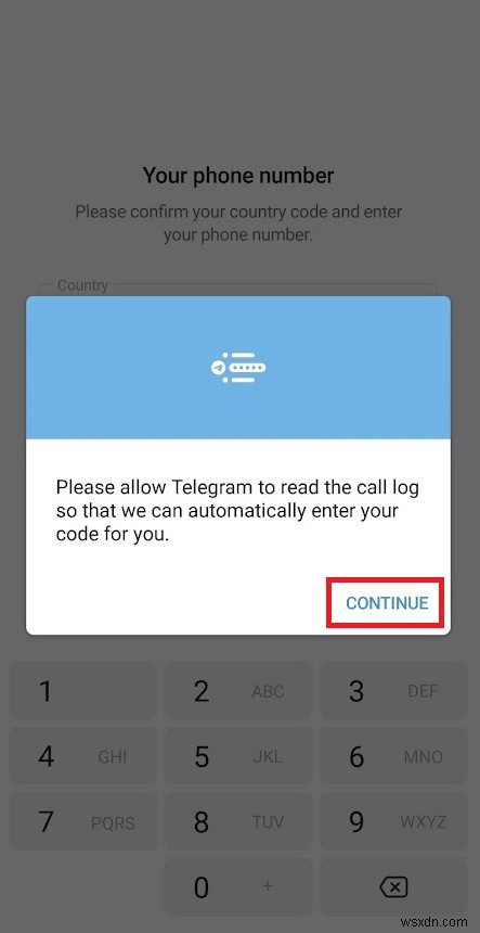 Android で Telegram アカウントを作成する方法