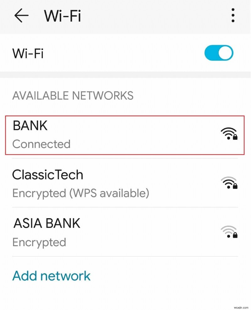 Android で WiFi が自動的にオフになる問題を修正