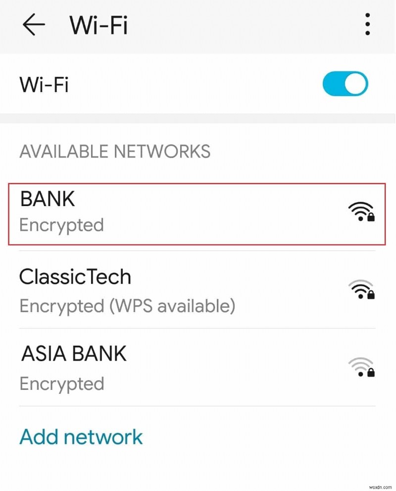 Android で WiFi が自動的にオフになる問題を修正