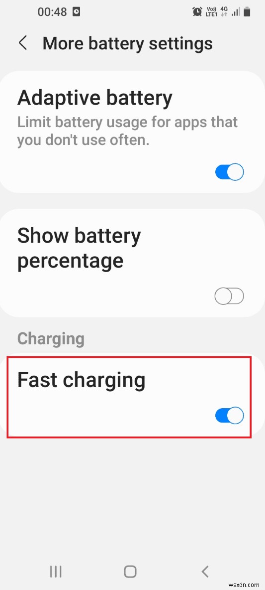Android で高速充電が機能しない問題を修正