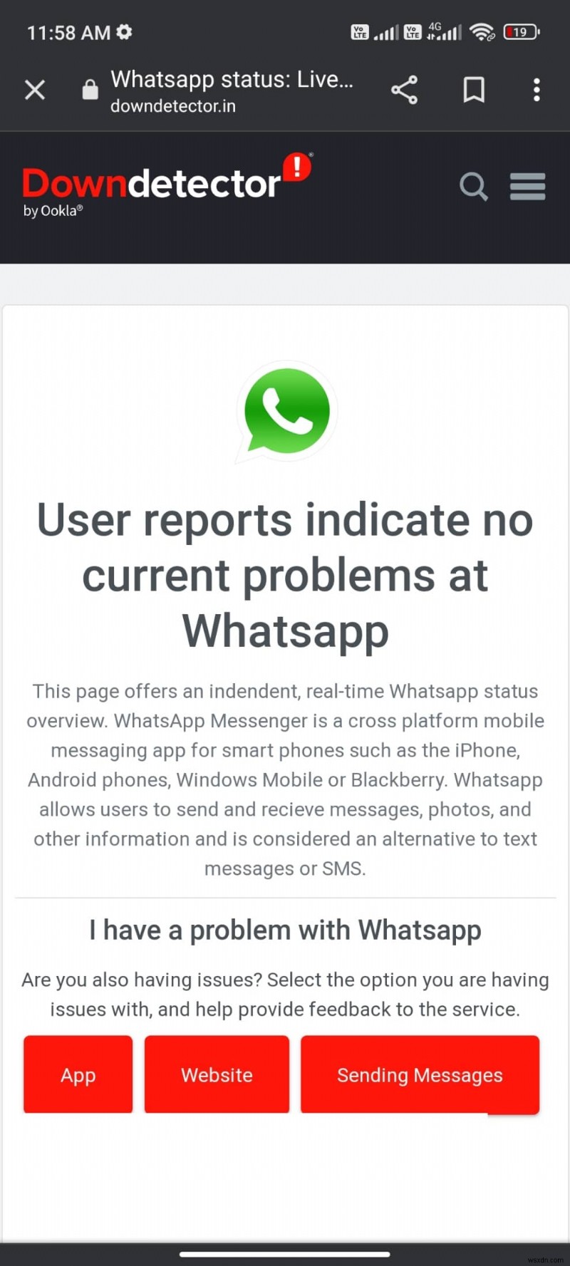 Android で WhatsApp が機能しなくなった問題を修正