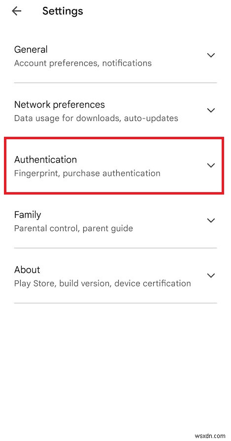 Android での Google Play Authentication is Required エラーを修正