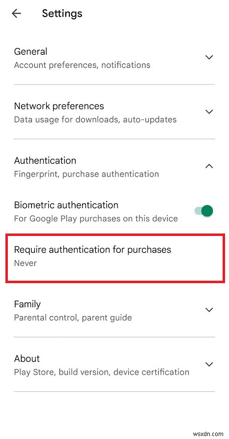 Android での Google Play Authentication is Required エラーを修正