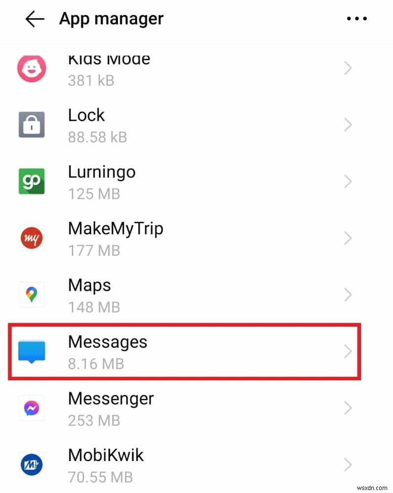 Android で 残念ながら Messaging Has Stop エラーを修正