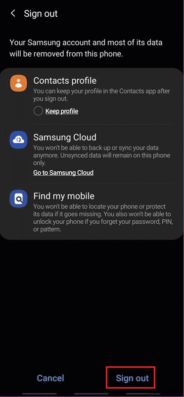 Samsung アカウントの電話番号を変更する方法