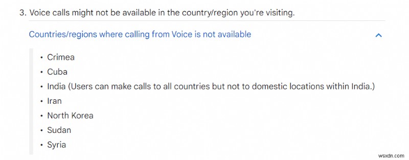 通話を完了できなかった Google Voice を修正