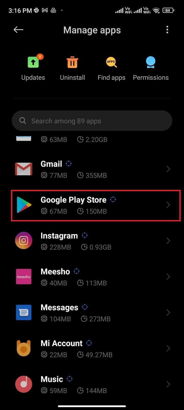 Google Play ストアのアップデート チェックのエラーを修正