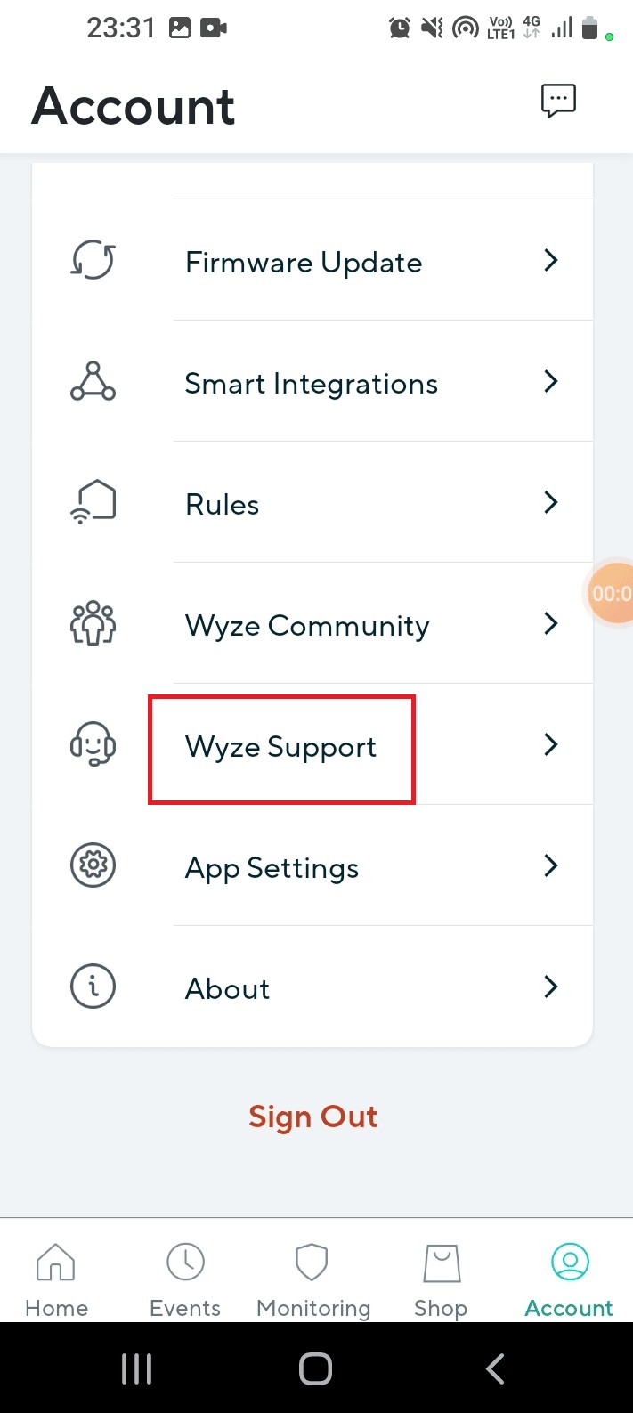 Android の Wyze エラー コード 06 を修正