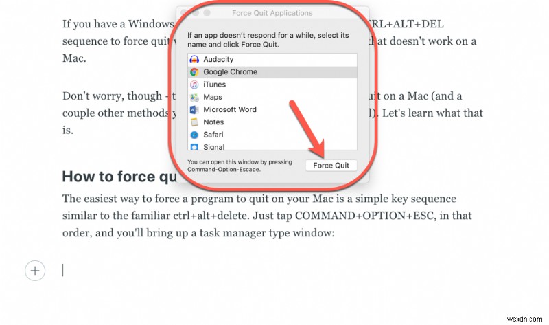 Mac で Alt Delete を制御する - Macbook でタスク マネージャーを開く方法 