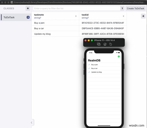 Swift を使用して Realm データベースを iOS CRUD アプリに追加する方法 
