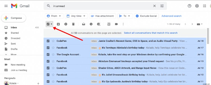 Gmail でメールを一括削除する方法 – 複数のメール メッセージを削除する 