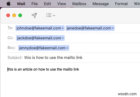 Mailto Link – HTML メールリンクの作り方 [サンプルコード] 