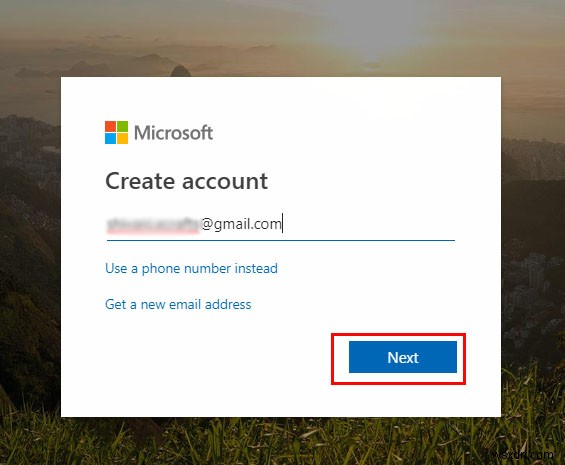 Microsoft アカウントの作成方法