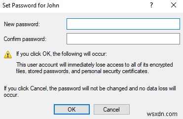 Windows 10 でユーザー アカウントのパスワードを設定する方法