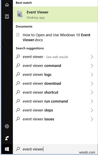 Windows 10 イベント ビューアを開いて使用する方法