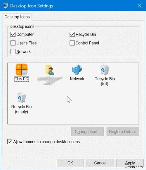 Windows 10 でデスクトップ アイコンを追加、変更、削除、復元する方法