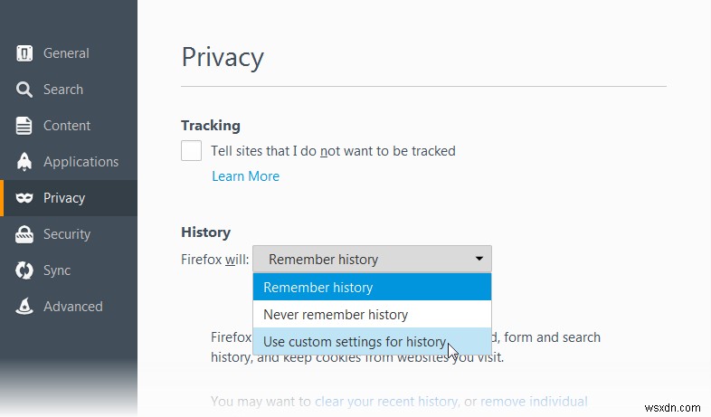 Windows 10 の Firefox で Cookie を簡単にクリアする方法