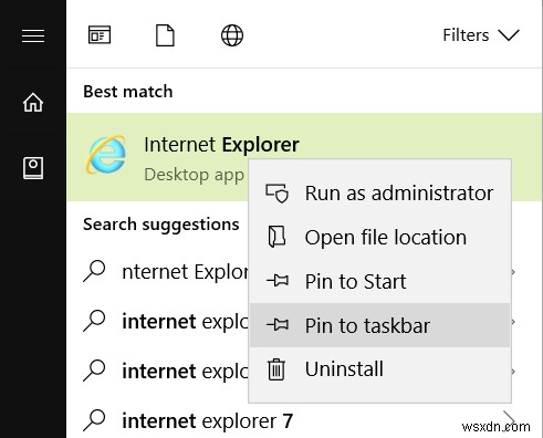 Windows 10 で Internet Explorer 11 を見つけて起動する方法