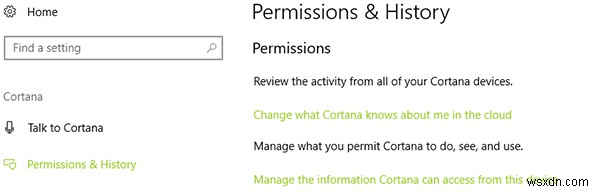 Windows の Cortana で個人データの収集を無効にする方法
