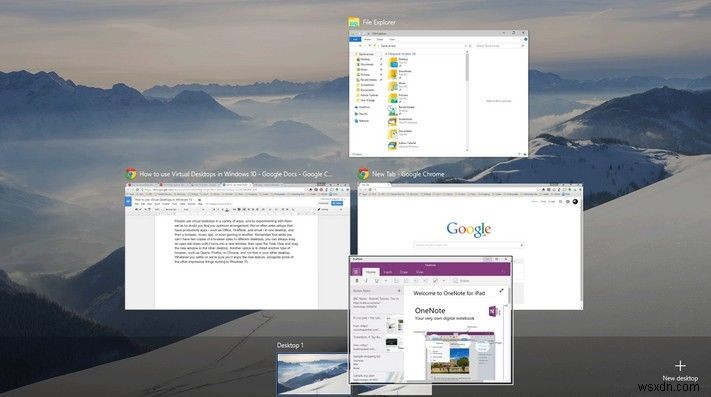 Windows 10 で仮想デスクトップを追加する方法