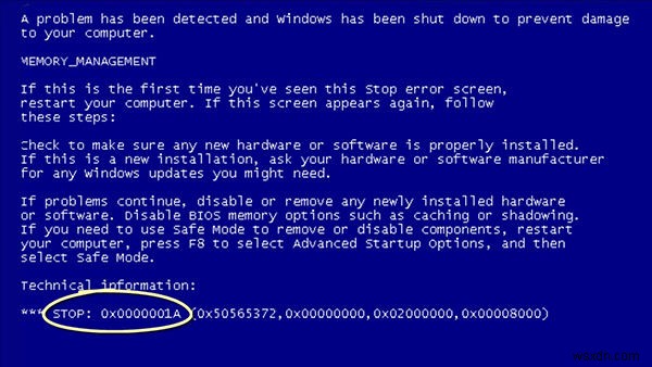 10 の一般的な Windows 10 ブルー スクリーン エラー コード (STOP コード) とその修正方法